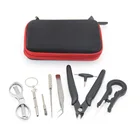 9in1 мини DIY сумка для инструментов пинцет плоскогубцы нагреватели проволоки комплект катушка джиг намотка для упаковки электронная сигарета аксессуары для кузнеца