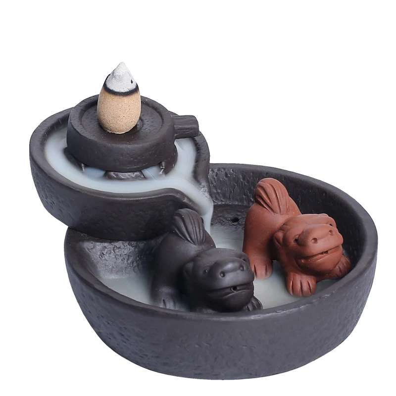 Керамическая горелка для благовоний с обратным потоком креативный