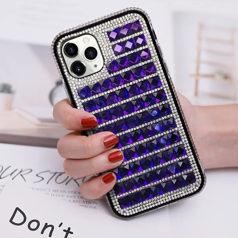 

Suitable for Apple XR creative shell IPHONE11 new diamond mobile phone case 7P/8PLUS side diamond mobile phone protective cover