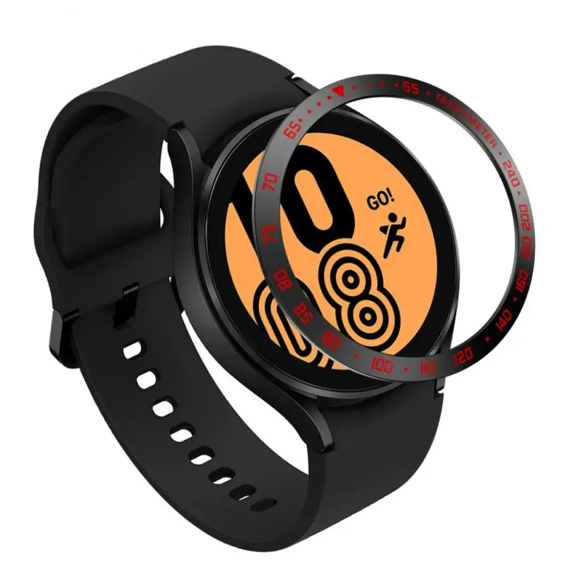 

Ring Stainless Steel Cover For Samsung Galaxy Watch 4 40mm 44mm Case Protection Metal Case Frame Speed Protector Shell New