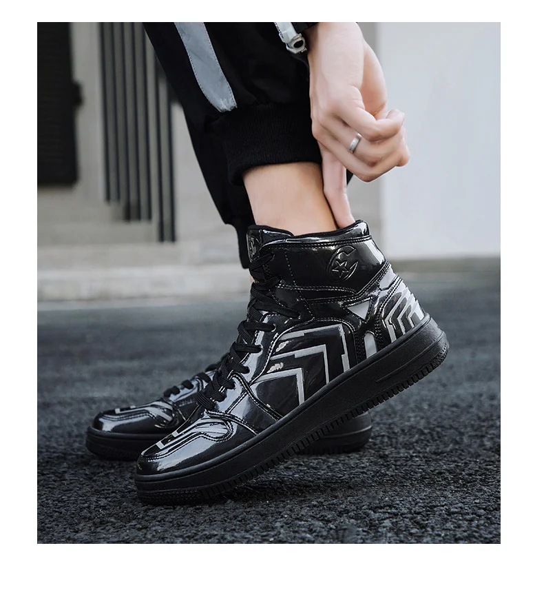 Новинка Marvel красная Мужская обувь для скейтборда Scarpe Air Avengers высокие спортивные коньки Светоотражающие кроссовки для мужчин Homme Chaussure