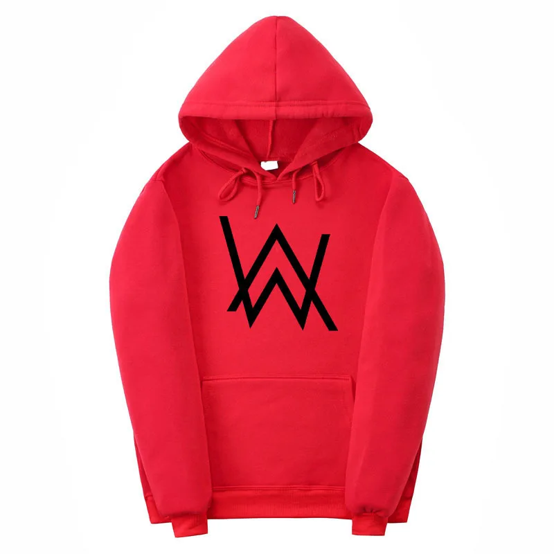 Красный Новая зимняя флисовая толстовка Alan Walker, потертый худи для мужчин печать баннеров хип-хоп Рок Толстовка со звездочками новые брендовые толстовки для женщин 3XL - Цвет: Красный