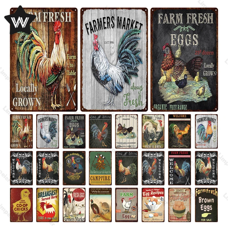 

Настенные стикеры в виде петуха для украшения фермы