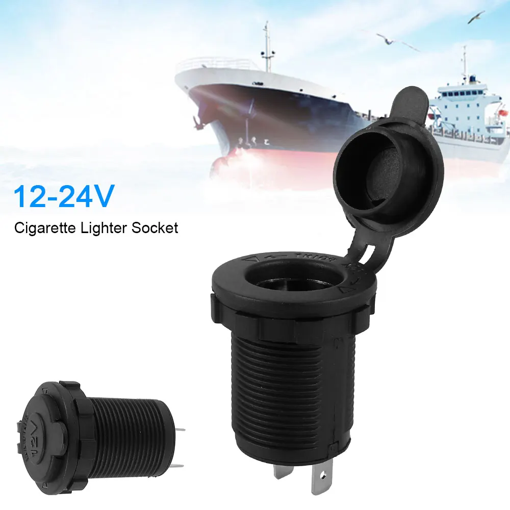 Розетка для автомобильного прикуривателя Водонепроницаемый разъем авто лодка