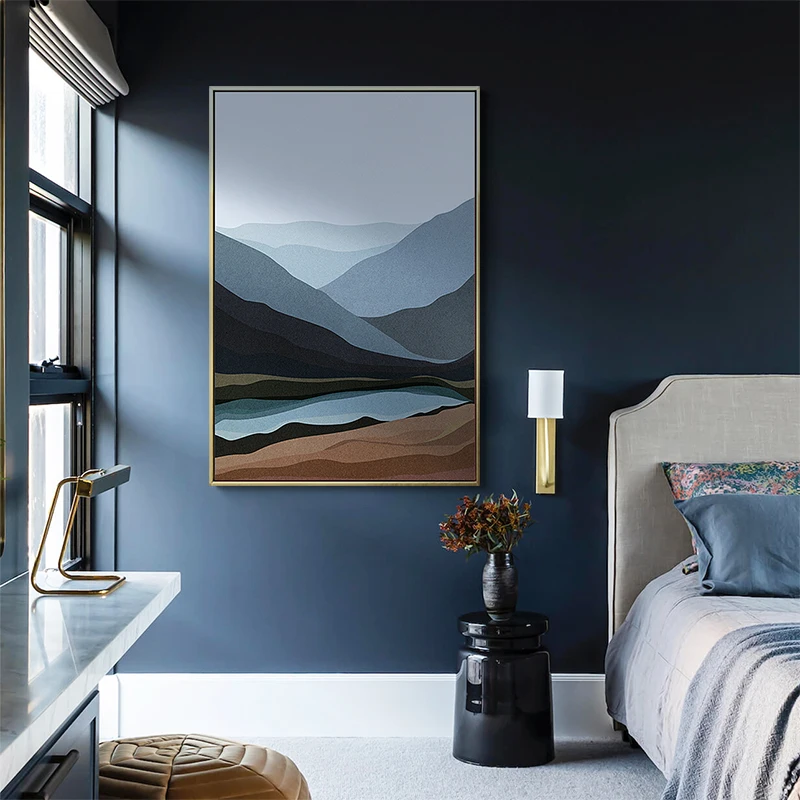 Goedkoop Grote Nordic Canvas Schilderijen Abstract Art Kleuren Poster Esthetische Decor Baby Kwaliteit Moderne Cuadros Moderne Home Decor BY50PA