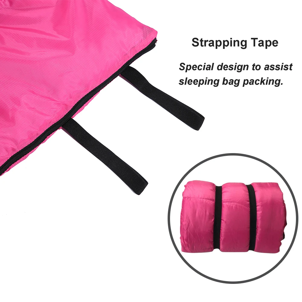 4 Season Flannel Sleeping Bag Attached Pillow Camping Bags Portable Lightweight Backpack with Sack | Спорт и развлечения