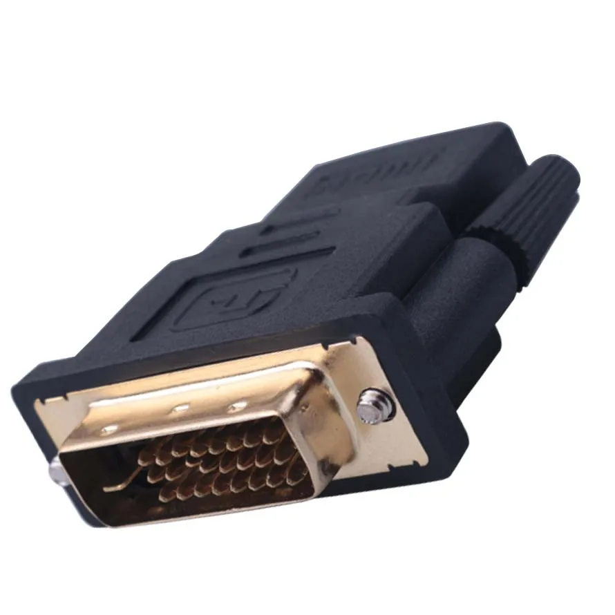 Адаптер DVI с разъемом Папа-HDMI 24 + 1 Pin переходник позолоченным на HDMI двусторонний