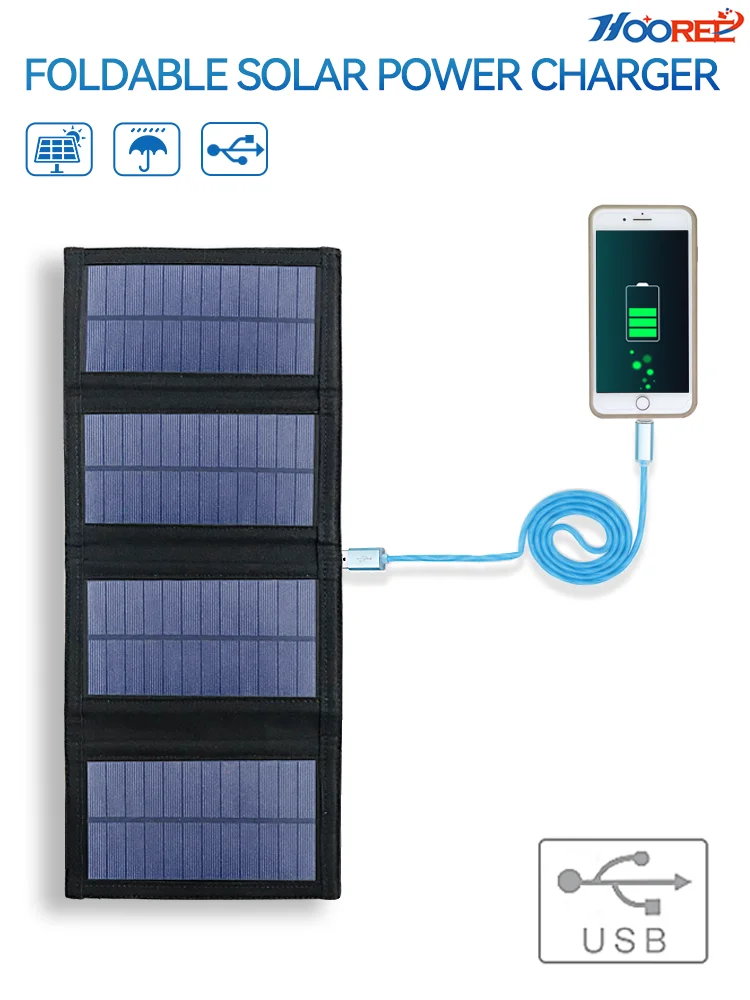 

Foldable Solar Panel Zero Portable Power Station Generator and USB Devices, Portable Solar Panel Charger Solar Light