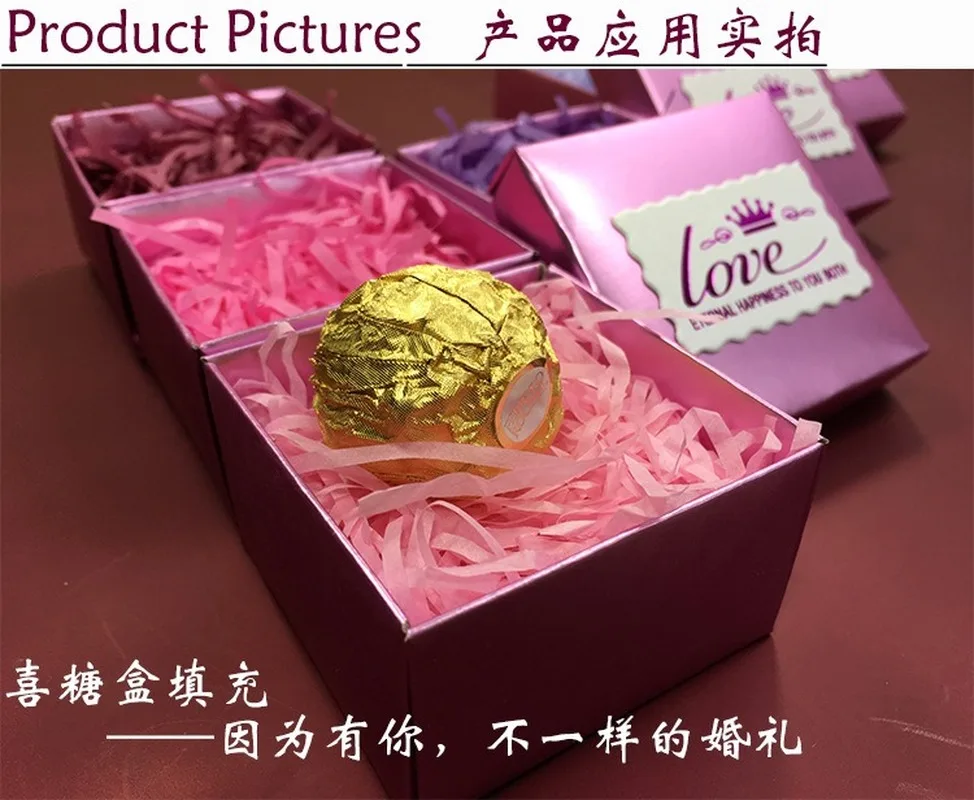 30 г DIY наполнитель подарочной коробки для салфеток бумажная рафия нарезанная