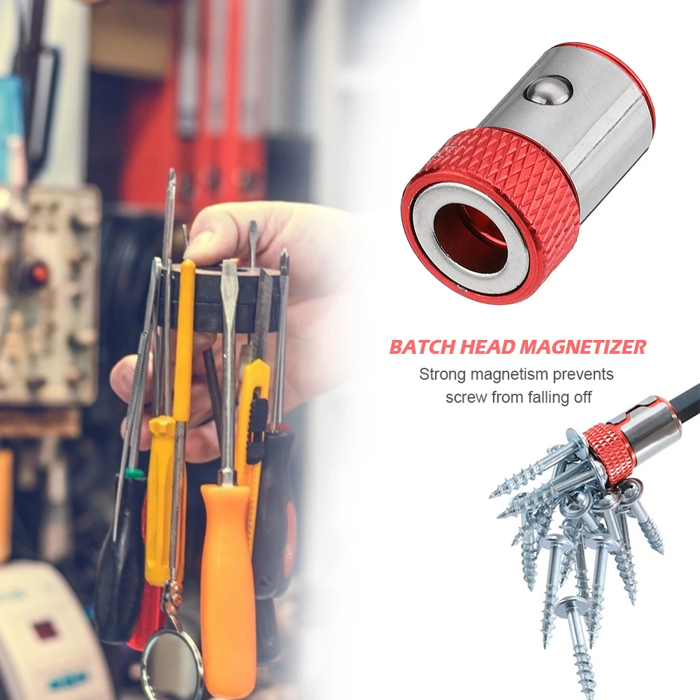 

Universal Magnetic Ring For 6.35mm Shank Anti-Corrosion Drill Bit Metal Anti-Corrosion Strong Magnetizer Magnet Powerful Ring