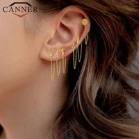 1pcs gold silver color lightningsnake chain stud earrings for women 925 sterling silver tassel earrings fashion jewelry
