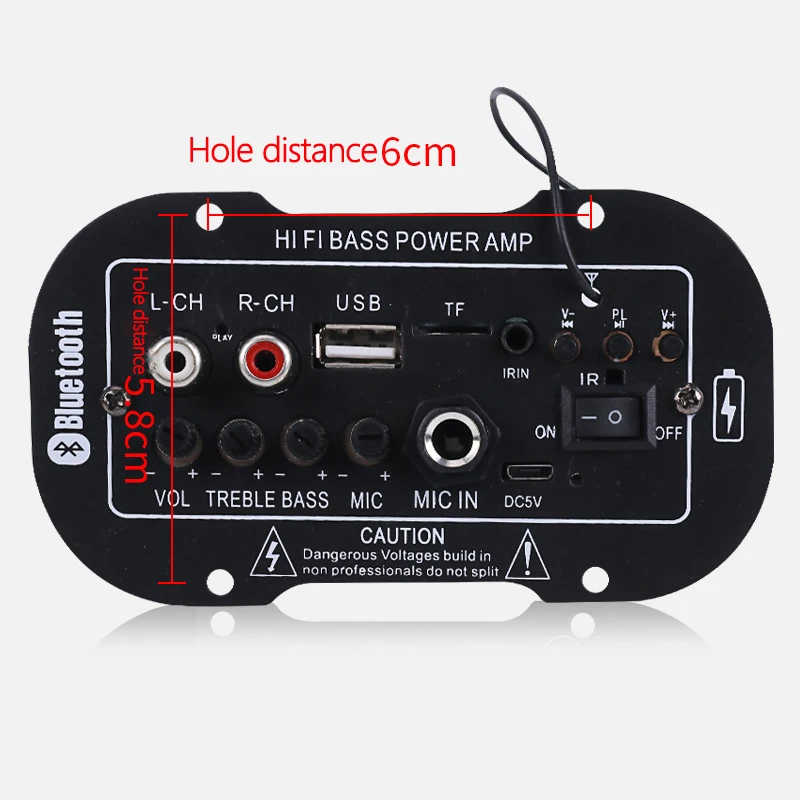 7.4V Car Bluetooth-compatible 2.1 Hi-Fi Bass Power AMP Mini Amplifier Radio Audio Digital USB TF Remote Control | Автомобили и