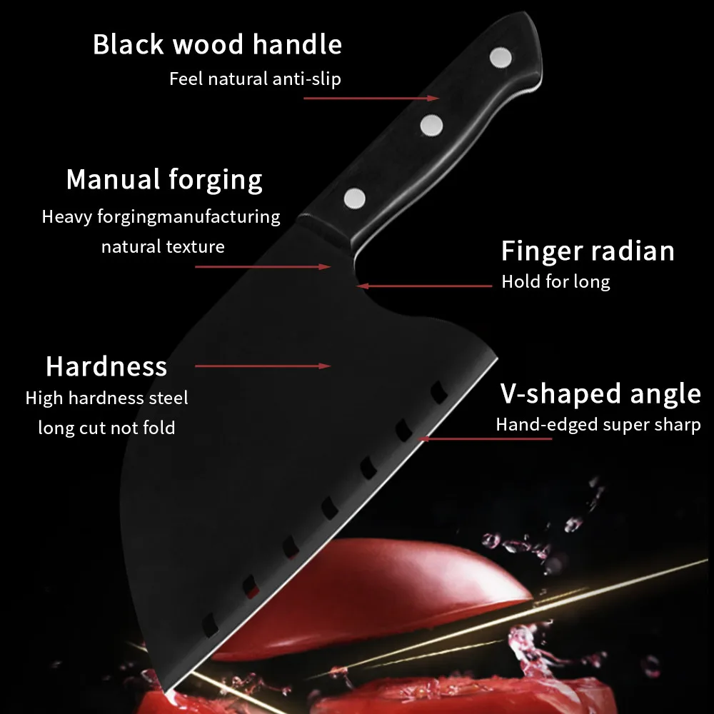 Sowoll нож для мясника из нержавеющей стали полностью Tang без ржавчины разделочный