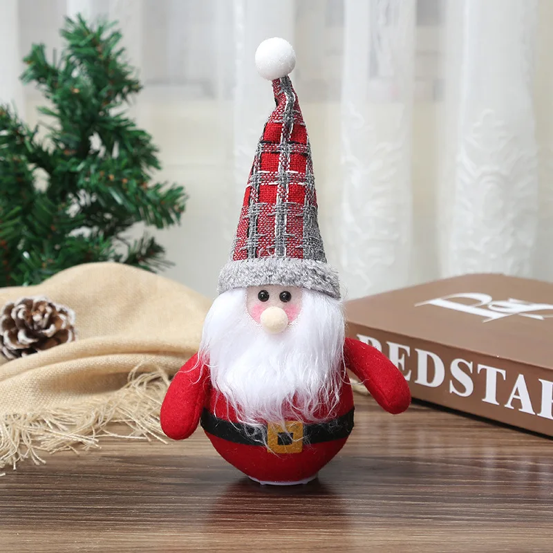 Милый Рождественский Санта-Клаус снеговик лось огни украшения для