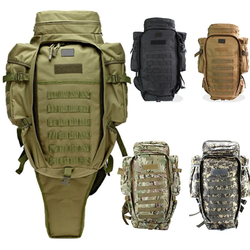 

60L Outdoor Sports Bag Backpack Tactical Military Rucksacks Multifunction Camping Hiking Fishing Hunting Bag Assault Knapsack