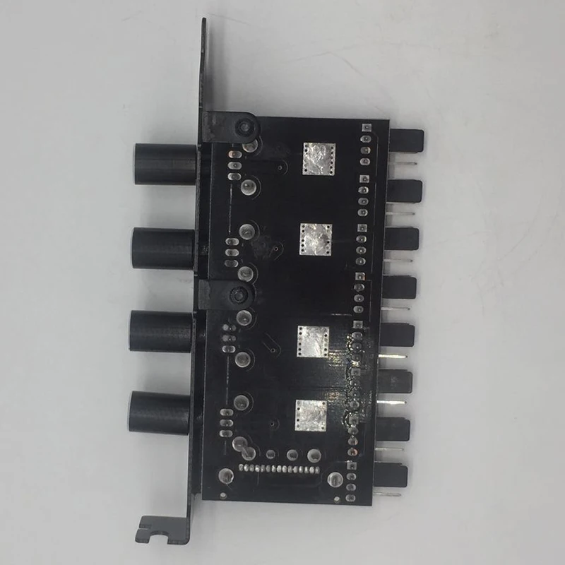 

Pc 8 Channels Fan Hub 4 Knob Cooling Fan Speed Controller For Cpu Case Hdd Vga Pwm Fan Pci Bracket Power By 12V Fan Control