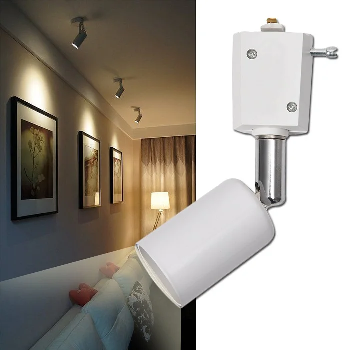 Светодиодный потолочный прожектор трассы E27 винт подставка двухлинейный трек