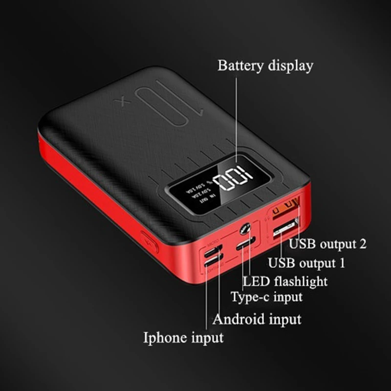 Mi ni power Bank 10000 мАч, двойной USB внешний аккумулятор для мобильного телефона, быстрая зарядка для iphone, xiaomi mi, портативное зарядное устройство, внешний аккумулятор, милый