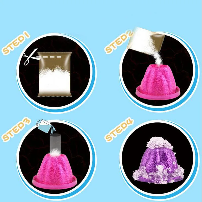 Креативный мини вулкан Снежная гора Айсберг тест-эксперимент дети Сделай Сам