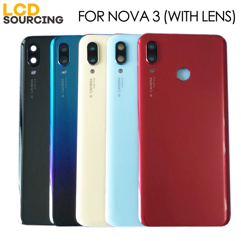 Оригинальная Крышка батарейного отсека 6 3 &quotдля Huawei Nova Задняя стеклянная крышка