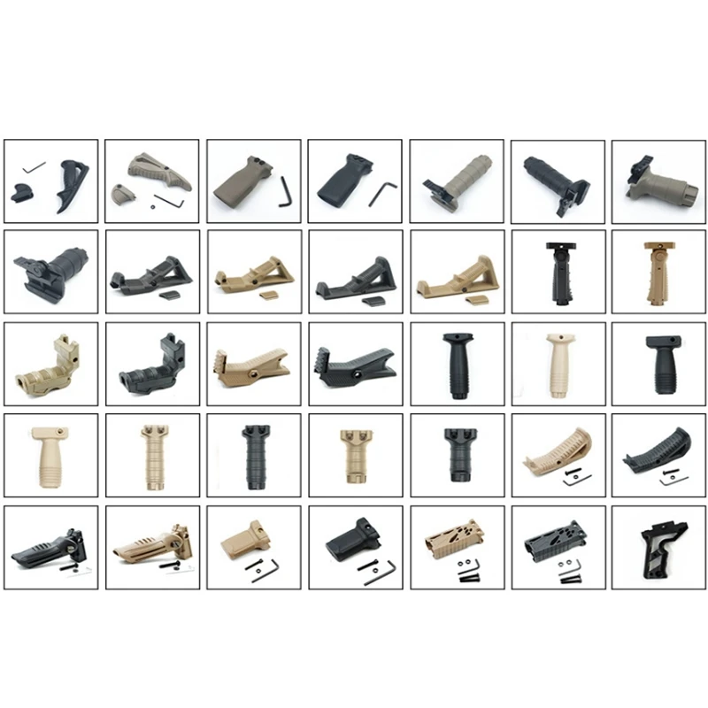 AEG Airsoft Air Guns Toy Tactical DIY Parts Nylon Front Grips RVG PTK TD AFG Paintball Accessories