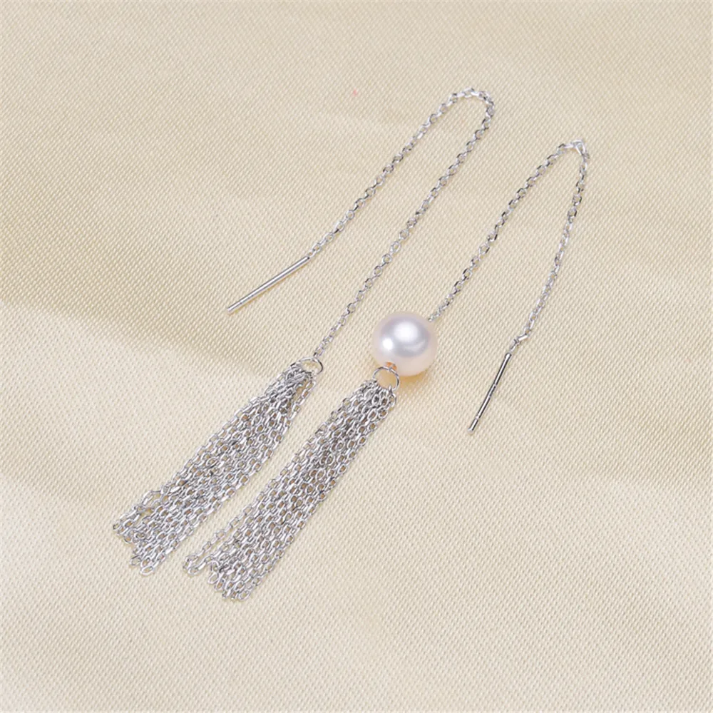 

S925 Sterling Silver Ear wire DIY Handmade Making Accessories Jewelry Findings Pearl Earring Settings Charm
