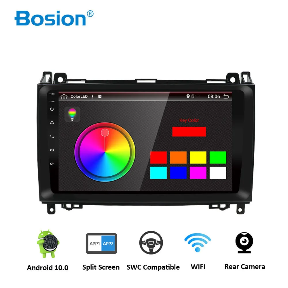Автомобильный мультимедийный плеер PX6 4 Гб 64 GPS Android 10 1Din DVD для Mercedes/Benz/Sprinter/Viano/Vito/B