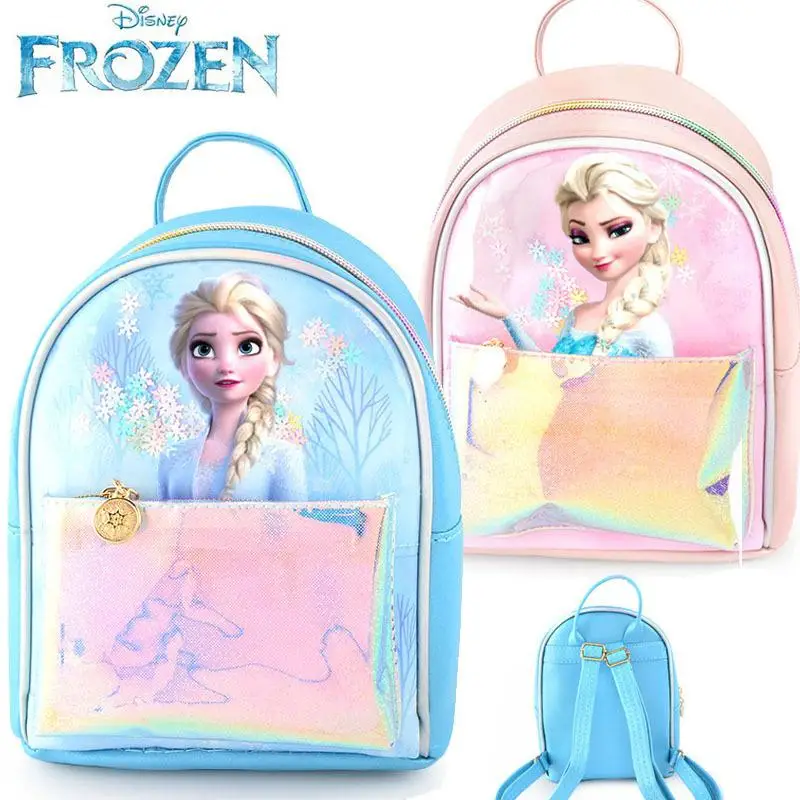 

Disney Frozen Cartoon Schoolbag Princess Elsa Anna School Bags For Girls Children Kindergarten Cute Backpack Kids Student Bag