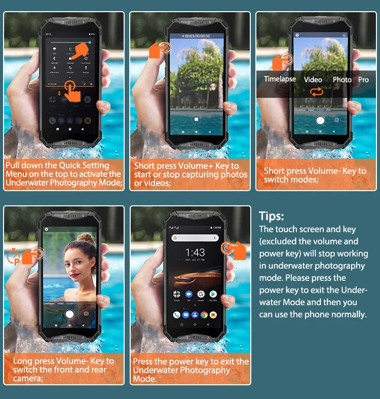 Ulefone Armor 3 Вт IP68 водонепроницаемый мобильный телефон 10300 мАч 5," FHD+ Восьмиядерный 6 ГБ+ 64 ГБ helio P70 Android глобальная версия Smart
