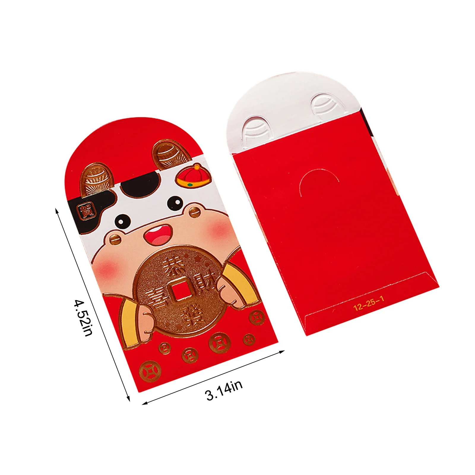 

Hongbao Red Envelope Pocket Money Envelopes Cartoon 2021 Year Lucky Personality Embossed Bronzing Chinese Spring Festival's Gift