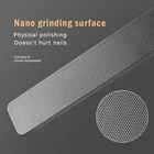 1 шт. нано-стеклянная пилка для ногтей шлифовка полировка Профессиональный Прозрачный блестящий шлифовальный буфер стекло Очищаемый Маникюрный Инструмент для дизайна ногтей