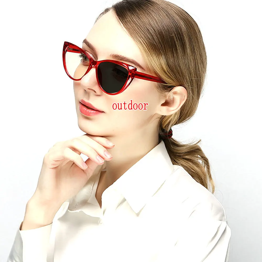 Прогрессивные фотохромные солнцезащитные очки с фотохромным переходом для