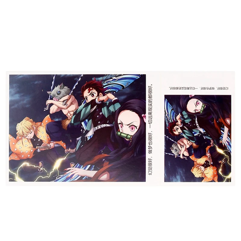 180 шт./компл. демон убийца Kimetsu без Yaiba аниме большой Почтовые открытки поздравительная открытка с сообщением подарочные канцелярские товары