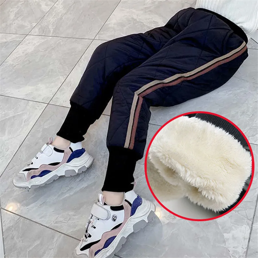 

Детские теплые брюки, зимние новые детские длинные брюки, утепленные плюшевые брюки для мальчиков, однотонные утепленные брюки для девочек,...