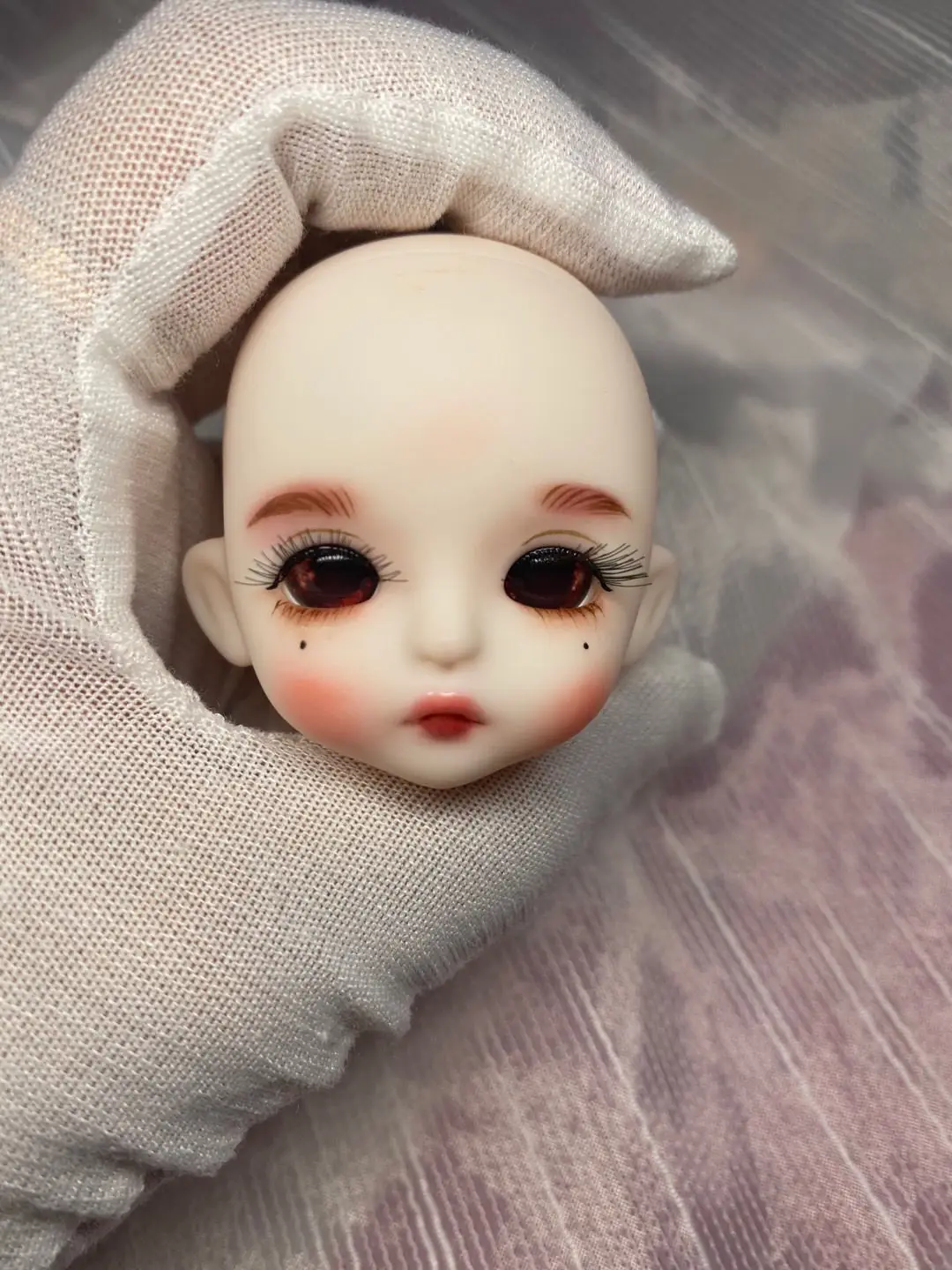 

Шарнирная кукла с глазами, ручная роспись, 1/8