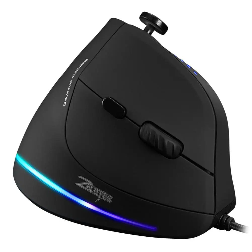 

Vertical Gaming Mouse Ergonomic 10000 DPI Adjustable 11Buttons USB Wired RGB Optical ESports Mice For Laptop Office