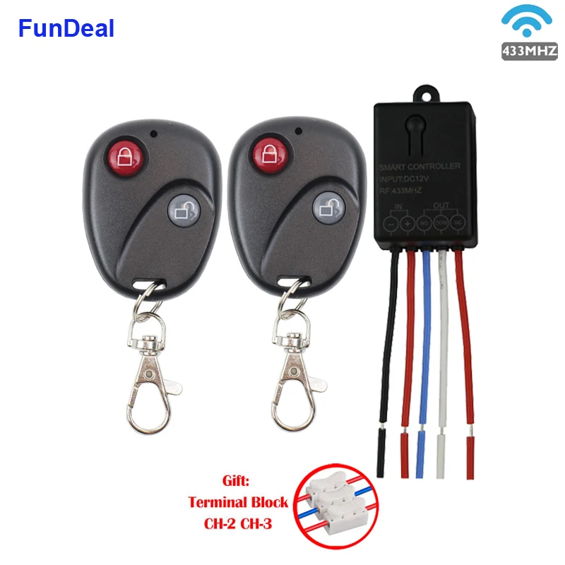 Новейший 433 МГц универсальный беспроводной пульт дистанционного управления DC 12 в
