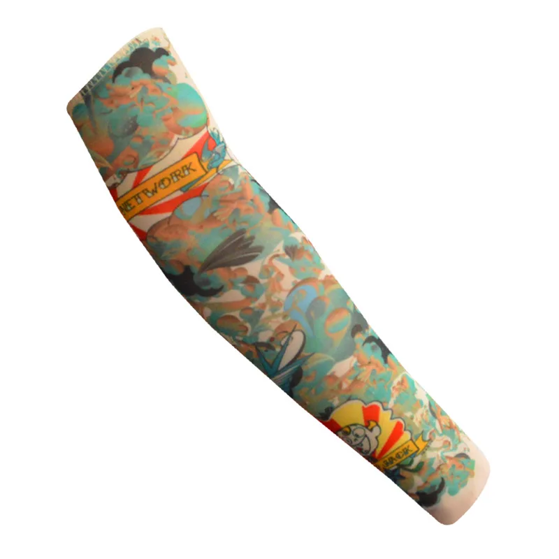 Детские нарукавники с принтом шелковые (2 шт.) татуировкой по мотивам