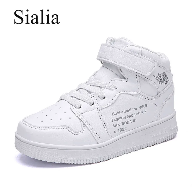 Sialia Kids Sneakers For Children Casual Shoes Boys Girls Basketball Fashion Hook&ampLoop Trainers Sport Footwear | Детская одежда и