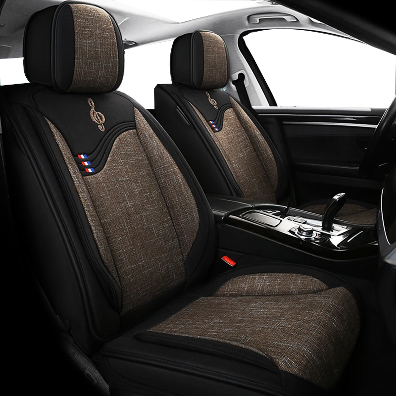 Универсальный льняной чехол для автомобильного сиденья Роскошный renault logan 2 laguna2