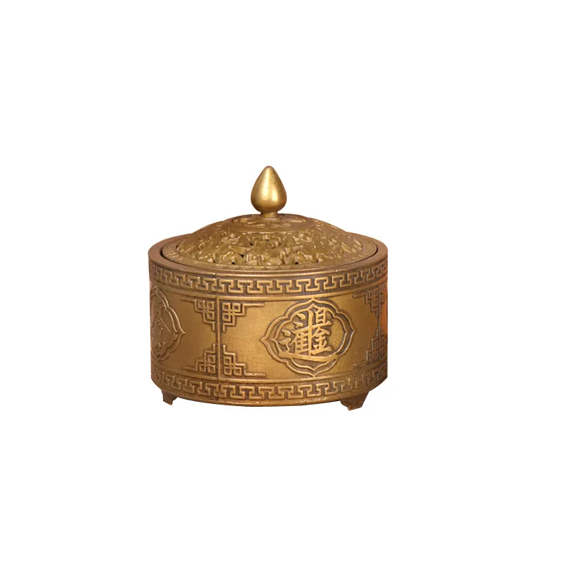 

MOZART Pure Copper Zhaocai Jinbao Incense Burner Decoration Crafts Smoked Stove Incense For Buddha