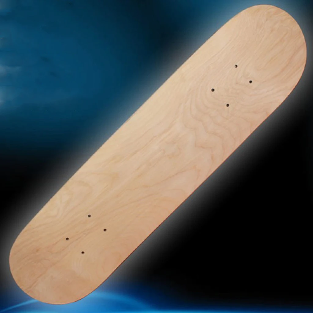 

7 Tier Maple Wood Blank Skateboard Blank Skate Board Deck DIY Hand-painted Longboard Deck Sliding for Kids Teens Beginner Pro