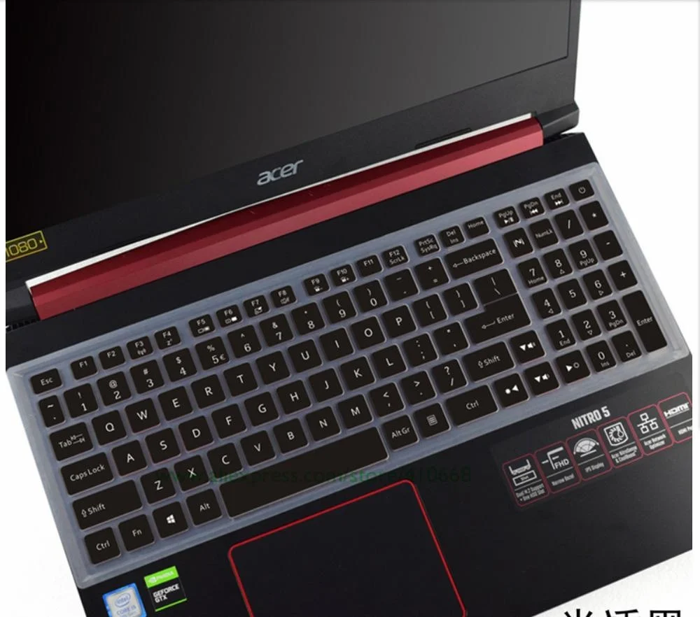 

Защитный чехол для клавиатуры ноутбука, 15,6 дюйма, подходит для Acer nitro 5 an515-54-54w2 an515-54-51m5 nitro 7