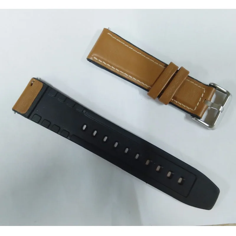 22mm Silicon Leather strap For Fossil Gen 5 Carlyle HR Julianna Band for Sport 43mm / Q Explorist 4 Belt | Наручные часы