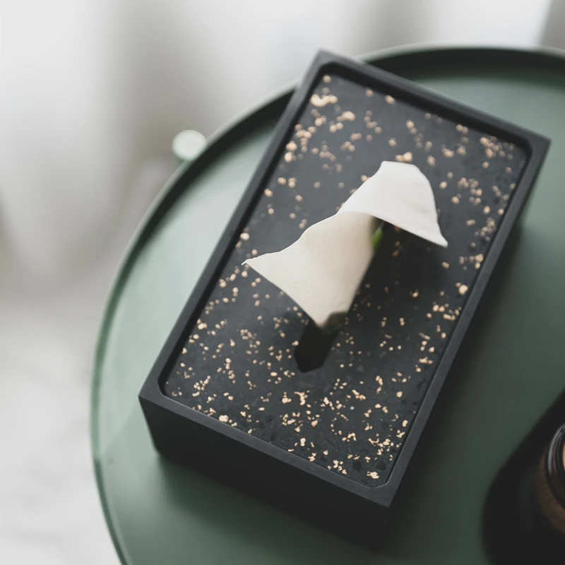 

Цементная роскошная коробка для салфеток, Современная гостиная, бумажная коробка для хранения, креативный контейнер для салфеток, офисные ...
