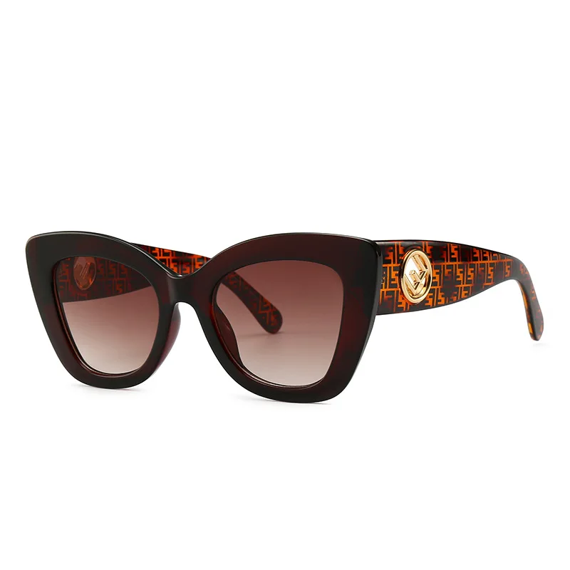 

Motorcycle Goggles European and American Retro Sunglasses Cat Eye Logo Badge Narrow Motorcycle Accessories