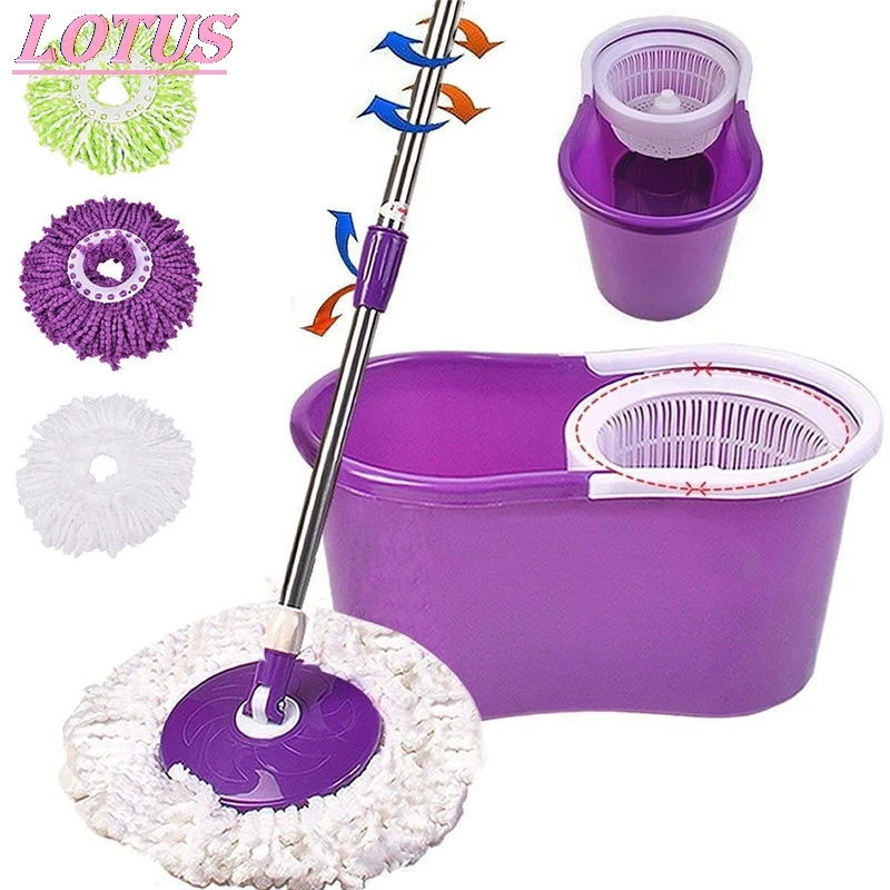 

Magic rotating microfiber mop head, 360 rotating mop head, floor mop accessories, household cleaning tools, kitchen cleaning