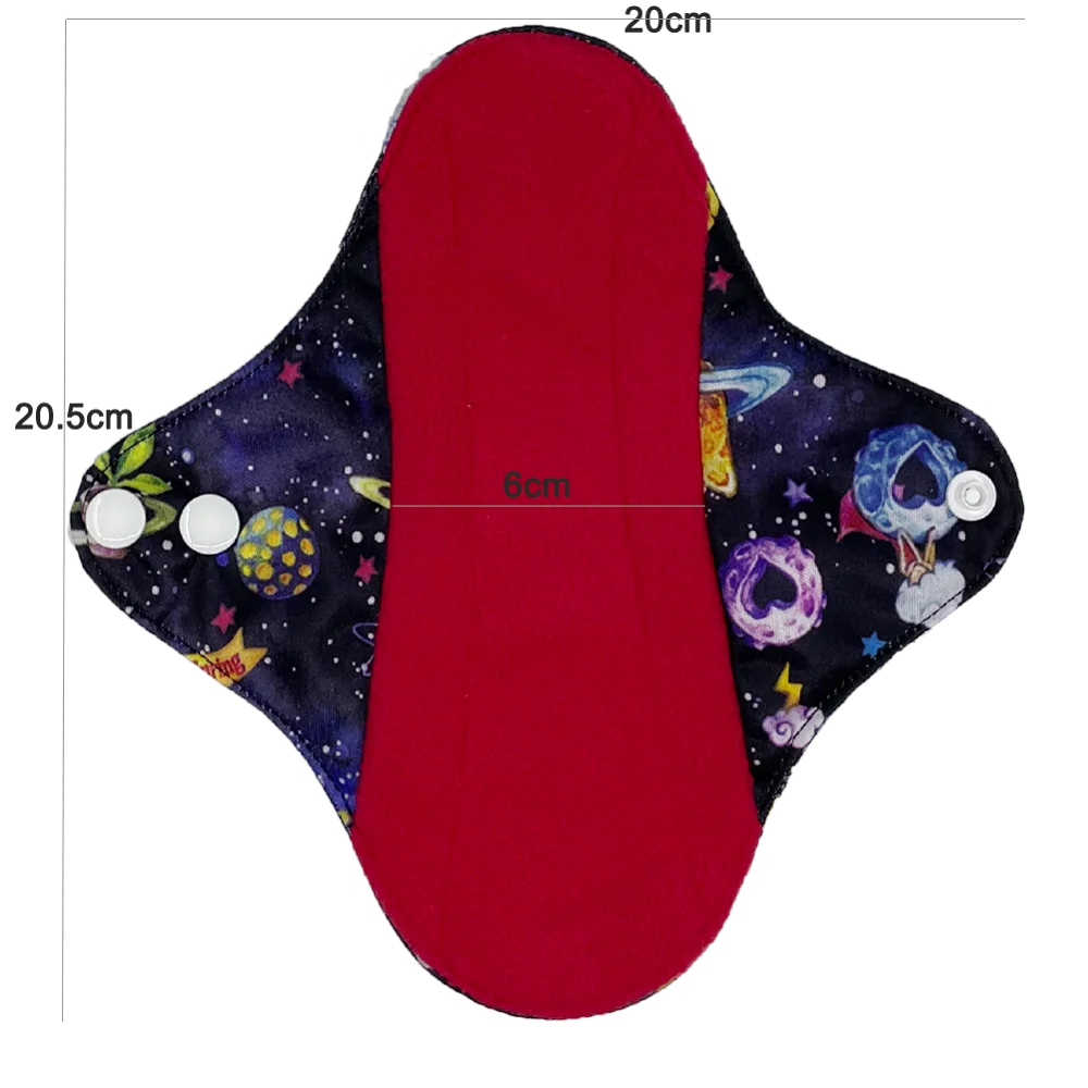 1 шт. многоразовые красного цвета из микрофлиса внутренней прокладки мягкий и