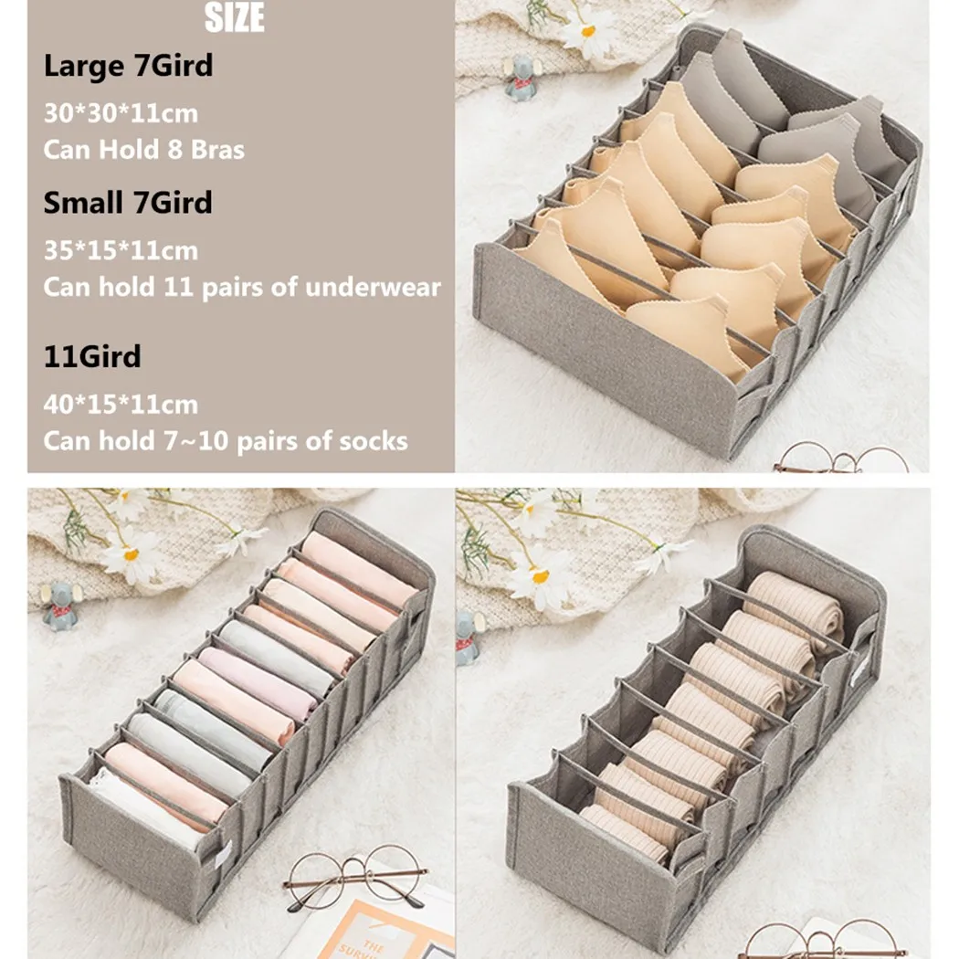 

Folding Compression Underwear Bra And Socks Storage Box For Home Bedroom Cleaning And Tidying In Stock Drop Shipping