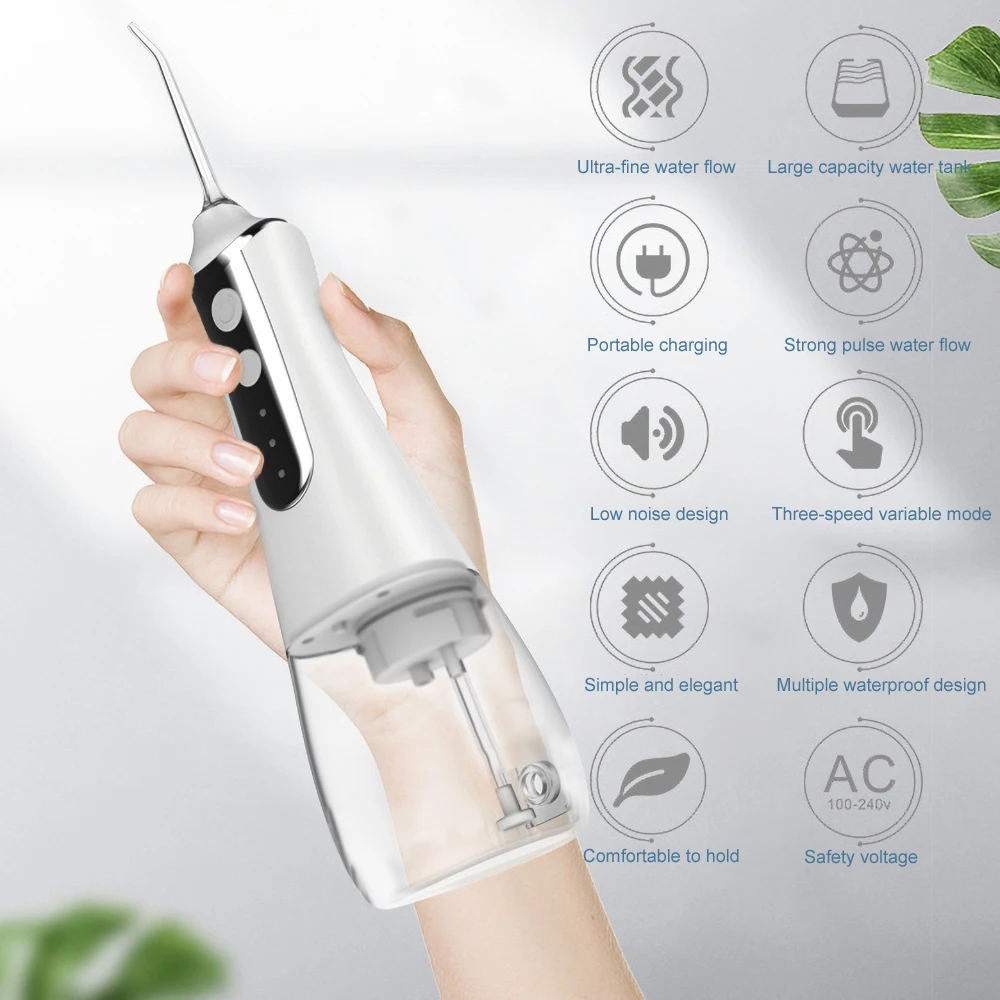 Ирригатор для полости рта USB Перезаряжаемые водяной Флоссер переносная зубная